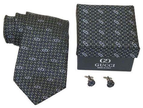 fake gucci ties|Gucci tie and cufflink set.